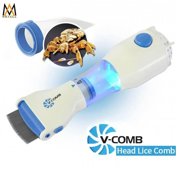 Электрическая расческа Licetec V-comb для удаления вшей и лечения педикулеза