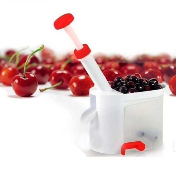 Машинка Helfer Hoff Cherry and olive corer для удаления косточек из вишни и черешни с ёмкостью для сбора