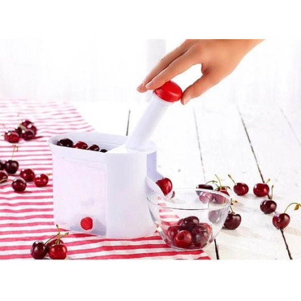 Машинка Helfer Hoff Cherry and olive corer для удаления косточек из вишни и черешни с ёмкостью для сбора