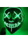 Неоновая маска Purge Mask Судная ночь ABC на батарейках для унисекс