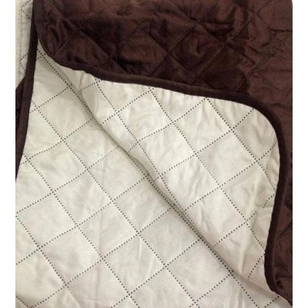 Двустороннее покрывало на кресло Dy Couch Coat коричневого цвета из искусственной шерсти