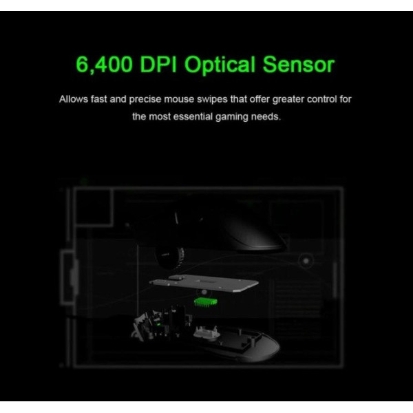 Проводная игровая компьютерная мышь DeathAdder Essential USB черного цвета для настольного ПК