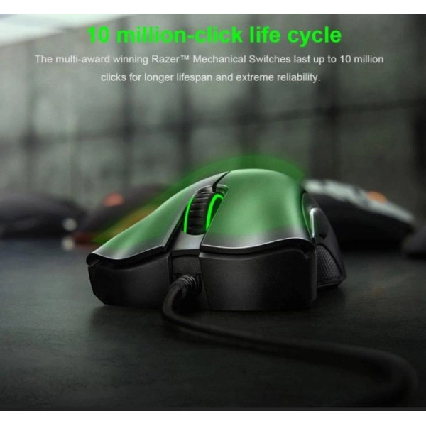 Проводная игровая компьютерная мышь DeathAdder Essential USB черного цвета для настольного ПК