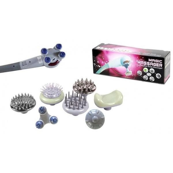 Ручной вибрационный массажер Magic Massager 8 в 1 с антицеллюлитным массажем и инфракрасным излучением