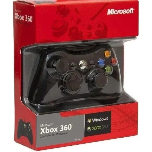 Проводной USB джойстик Red box для Xbox 360 и ПК геймпад с проводным подключением