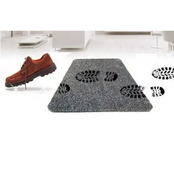 Коврик придверный Step Mat с микрофиброй, супер впитывающий и грязезащитный прямоугольной формы