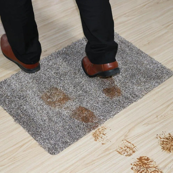 Коврик придверный Step Mat с микрофиброй, супер впитывающий и грязезащитный прямоугольной формы