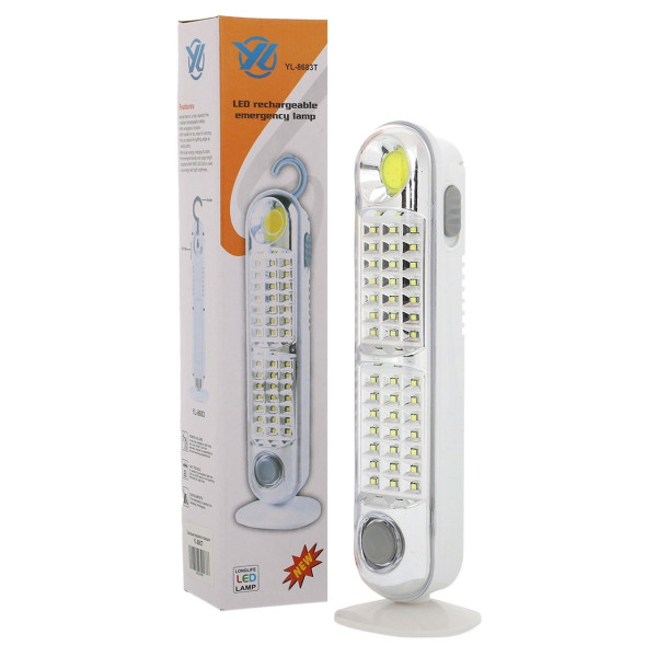 Портативный аккумуляторный светодиодный фонарь на солнечной батарее YL-8683T LED SOLAR