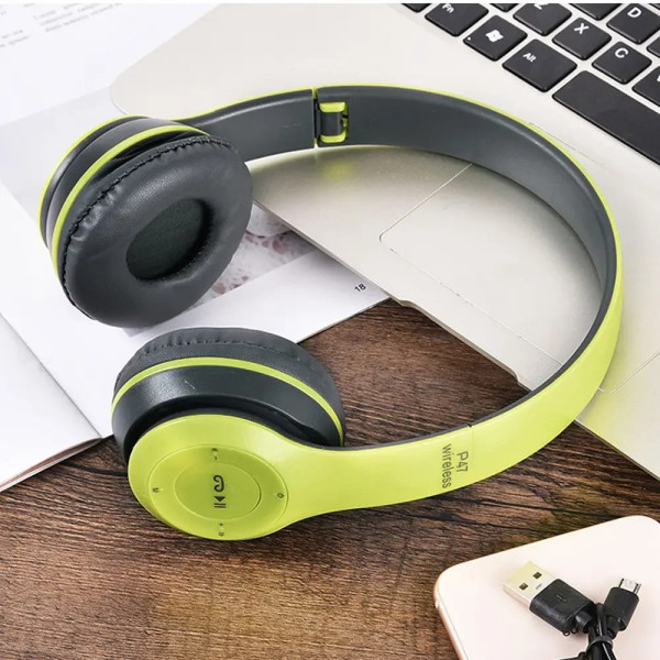 Накладные беспроводные наушники Bluetooth MDR P47 BT с поддержкой microSD и MP3