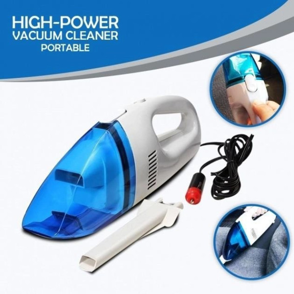 Ручной автомобильный пылесос с насадкой и функцией сбора воды, 60 Вт High-power Portable Vacuum Cleaner