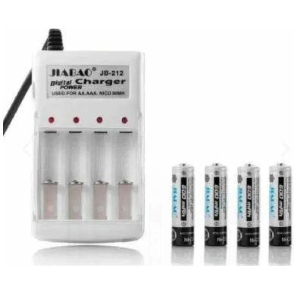 Зарядний пристрій з акумуляторами Jiabao Digital Charger JB-212 AA/AAA