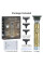 Аккумуляторный триммер для стрижки волос Hair Clipper Ws-T99 с 4 насадками и функцией окантовки