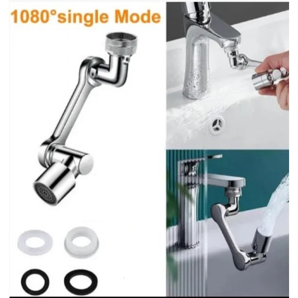 Аэратор насадка на кран для смесителя Faucet splash head с поворотной головкой 1080 градусов и двумя режимами