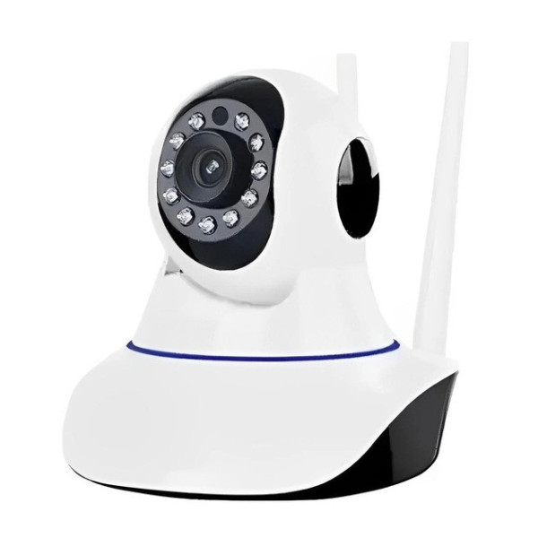 Поворотная IP камера NET Q5 с Wi-Fi и датчиком движения для уличной съёмки в режиме день/ночь, белая