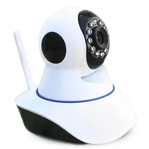 Поворотная IP камера NET Q5 с Wi-Fi и датчиком движения для уличной съёмки в режиме день/ночь, белая
