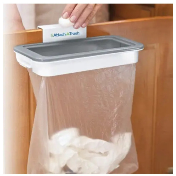 Навесное мусорное ведро Attach-A-Trash с держателем для мусорных пакетов