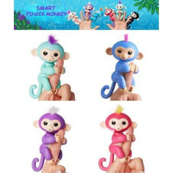 Интерактивная умная игрушка обезьянка Fingerlings Monkey для детей