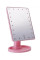 Настольное зеркало для макияжа Large Led Mirror с квадратной формой и LED подсветкой, обычное и увеличивающее