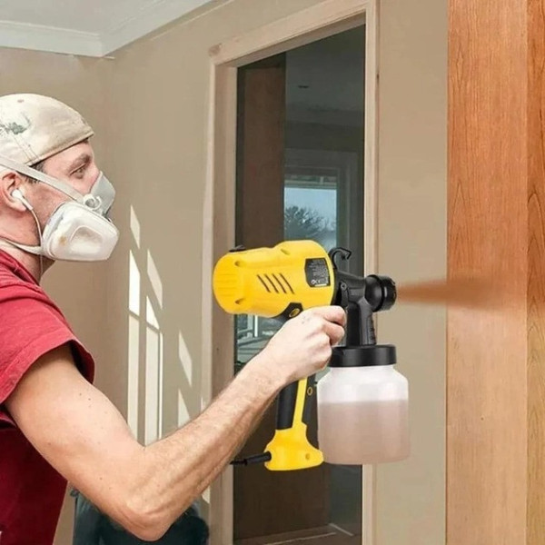 Ручной электрический краскораспылитель Electric Paint Sprayer Elite с регулировкой подачи распылённой смеси