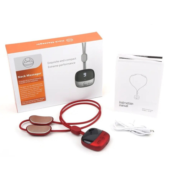 Микро-точечный электронный массажер Neck Massager с 6 режимами интенсивности для шеи