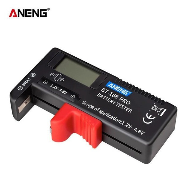 Цифровой тестер аккумуляторных батарей ANENG BT-168 PRO для проверки 18650