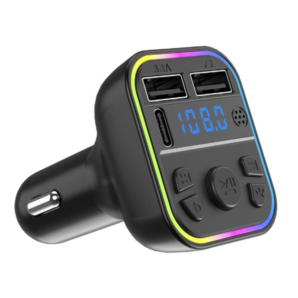 FM-модулятор в автомобиль G39 с Bluetooth 5.0, USB-разъёмом и дисплеем, автомобильный FM-передатчик Car FM Pla