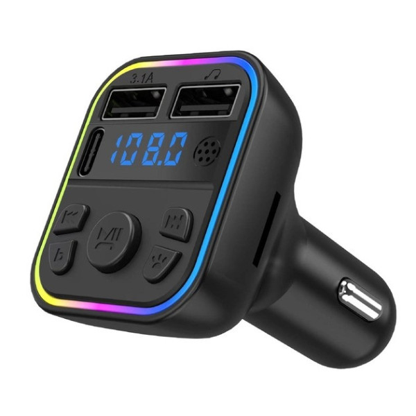 FM-модулятор в автомобиль G39 с Bluetooth 5.0, USB-разъёмом и дисплеем, автомобильный FM-передатчик Car FM Pla