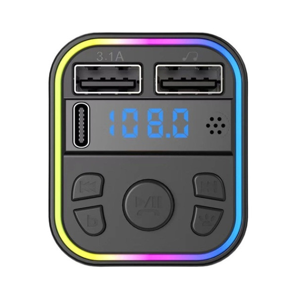 FM-модулятор в автомобиль G39 с Bluetooth 5.0, USB-разъёмом и дисплеем, автомобильный FM-передатчик Car FM Pla