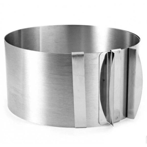 Кондитерское раздвижное кольцо Cake Ring для выпечки, круглая форма 16-30 см