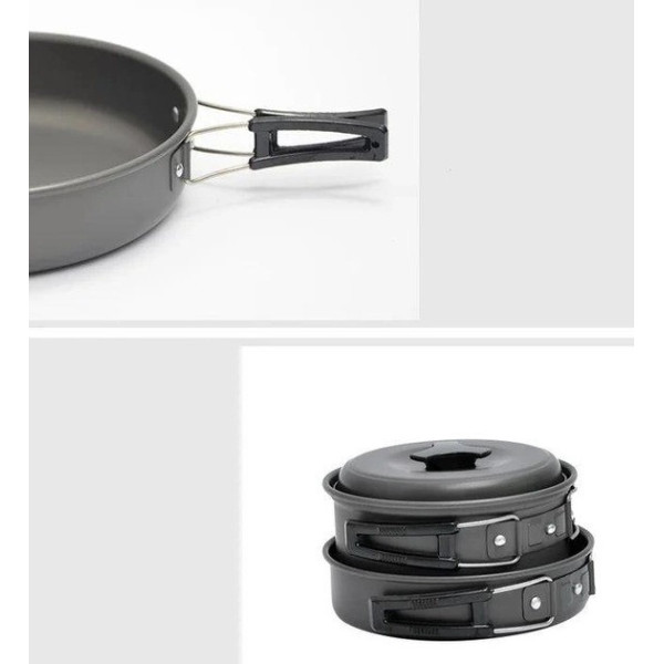 Походный туристический комплект на 2 человека Cooking Set DS-200 из анодированного алюминия