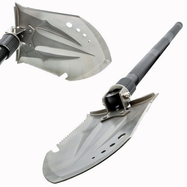 Складная многофункциональная лопата-мультитул 10-в-1 Multifunctional shovel ES-118 с чехлом
