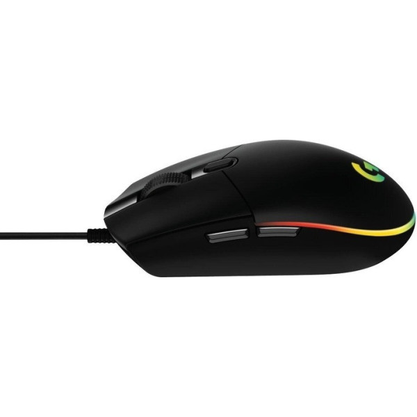 Проводная игровая мышь G102 Lightsync Black с USB, RGB подсветкой и разрешением 8000 DPI для ПК