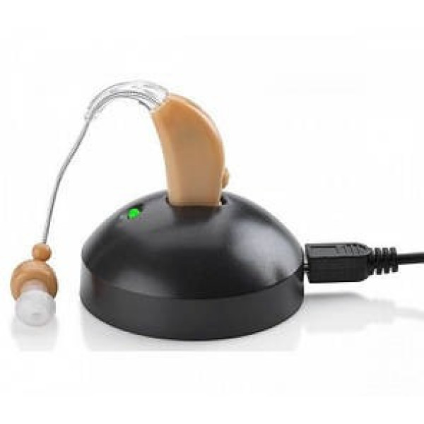 Внутривушной электронный аккумуляторный слуховой аппарат Ultra Sound Amplifier с регулятором громкости для сла