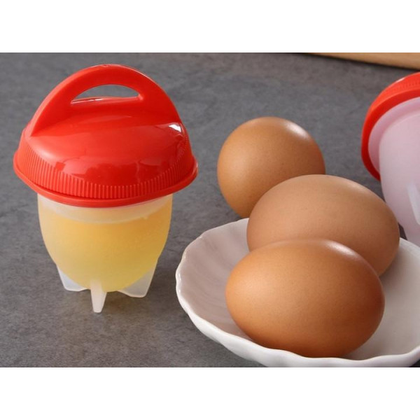Формочки для варки яиц без скорлупы силиконовые Silicone Egg Boil