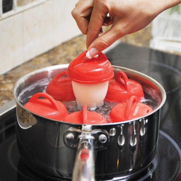 Формочки для варки яиц без скорлупы силиконовые Silicone Egg Boil