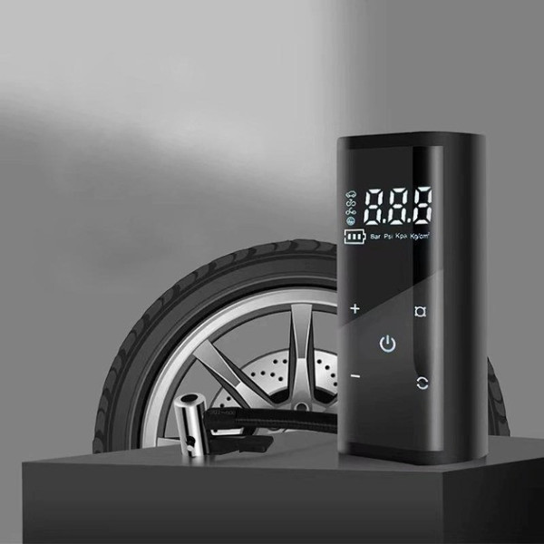 Аккумуляторный однопоршневой электрический компрессор насос для шин Tire Air Compressor от прикуривателя