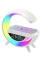 Ночник Light Sound Machine 5 в 1 с LED RGB подсветкой, беспроводной зарядкой 15W, будильником и Bluetooth коло