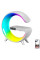 Ночник Light Sound Machine 5 в 1 с LED RGB подсветкой, беспроводной зарядкой 15W, будильником и Bluetooth коло