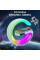 Ночник Light Sound Machine 5 в 1 с LED RGB подсветкой, беспроводной зарядкой 15W, будильником и Bluetooth коло