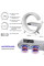 Ночник Light Sound Machine 5 в 1 с LED RGB подсветкой, беспроводной зарядкой 15W, будильником и Bluetooth коло