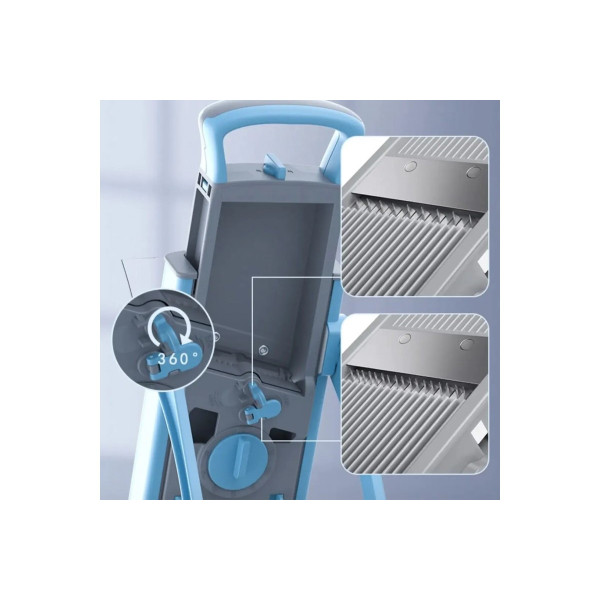 Овощерезка Vegetable cutter 223-6 с регулируемой толщиной нарезки и контейнером, многофункциональная