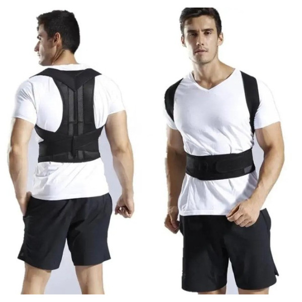 Грудопоясничный корректор осанки Back Pain Need Help для детей и взрослых с полужесткой фиксацией