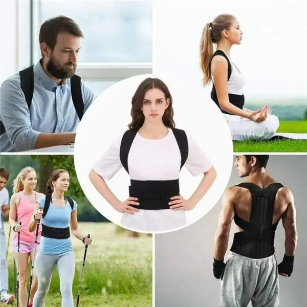 Грудопоясничный корректор осанки Back Pain Need Help для детей и взрослых с полужесткой фиксацией
