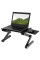 Столик-подставка трансформер Laptop Table T8 с активным охлаждением и подстаканниками для ноутбука