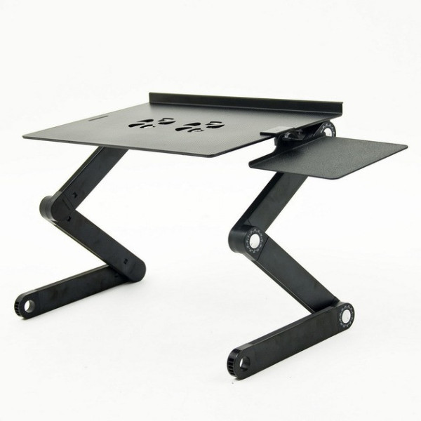 Столик-подставка трансформер Laptop Table T8 с активным охлаждением и подстаканниками для ноутбука