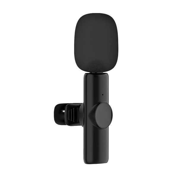 Петличный конденсаторный микрофон K11 Wireless Lavalier комплект из 2 шт. с адаптером Lightning черный