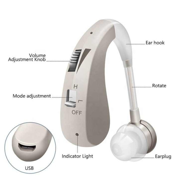 Цифровой слуховой аппарат усилитель слуха на USB Tecnologia Audifono Gold