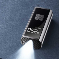 Аккумуляторный компрессор с LED дисплеем фонариком и Power Bank 6000mAh