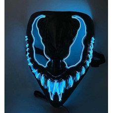 Маска Venom Aurora із синьою неоновою підсвіткою