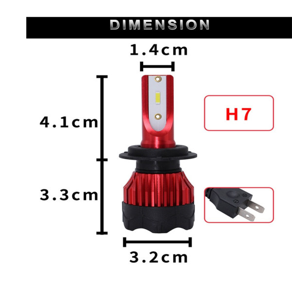 LED лампы H4 GT K5 комплект 10000 лм 80 Вт для ближнего и дальнего света 12В 24В